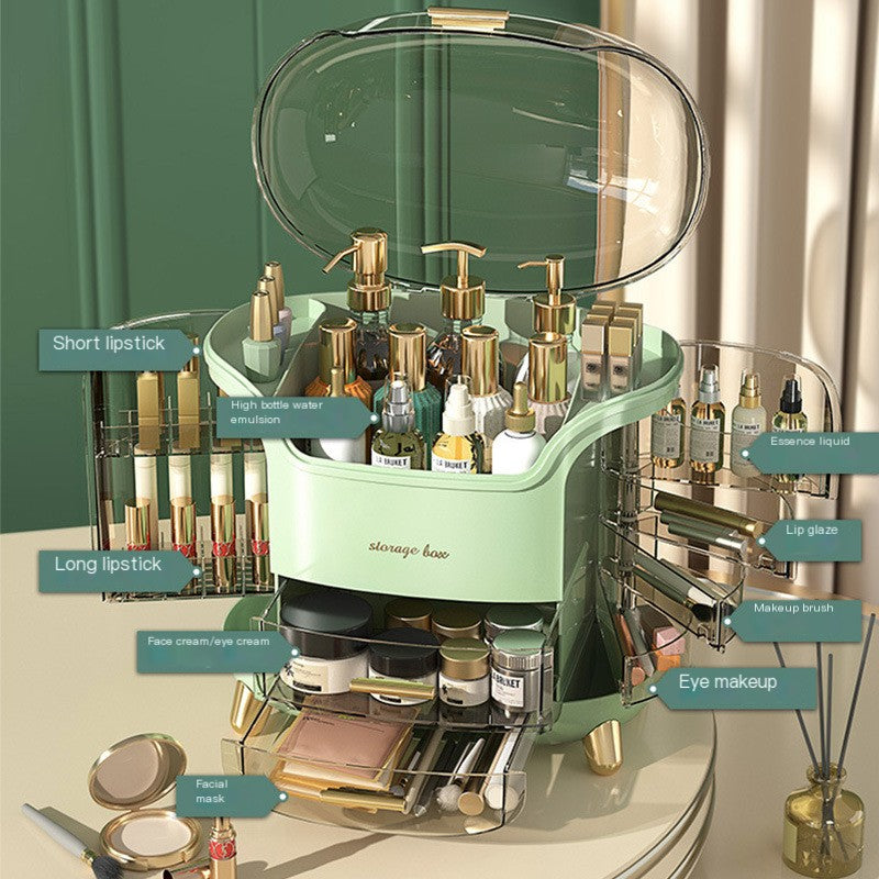 Luxe Transparent Makeup Organizer