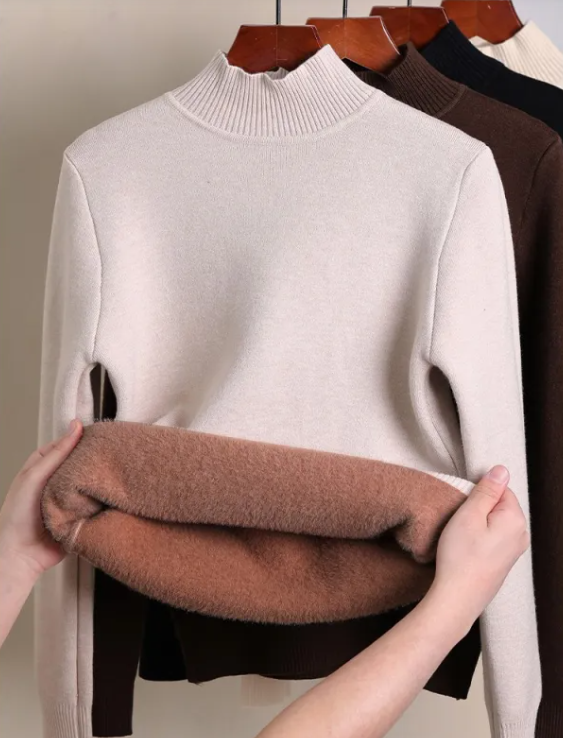 Amorha Cozy Fleece-Lined Turtleneck