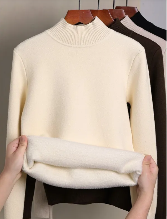 Amorha Cozy Fleece-Lined Turtleneck