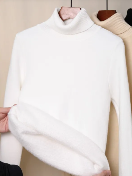 Amorha Cozy Fleece-Lined Turtleneck