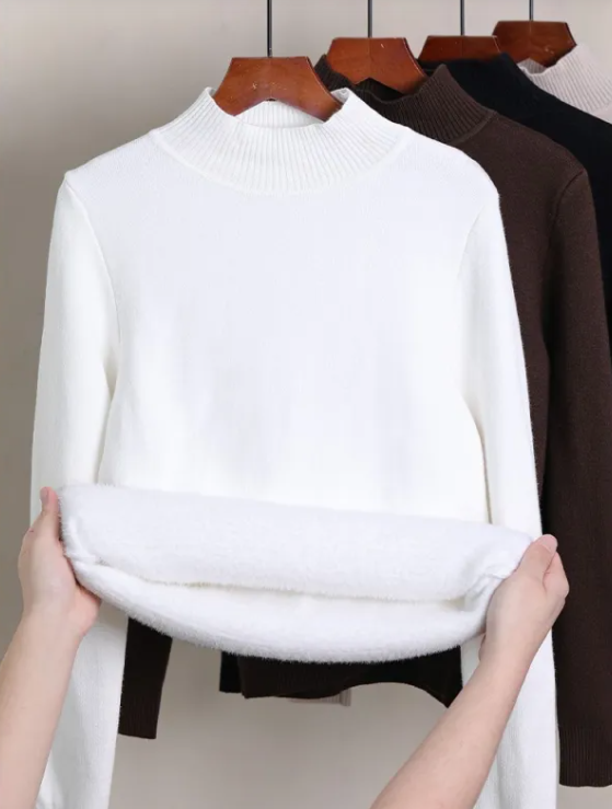 Amorha Cozy Fleece-Lined Turtleneck